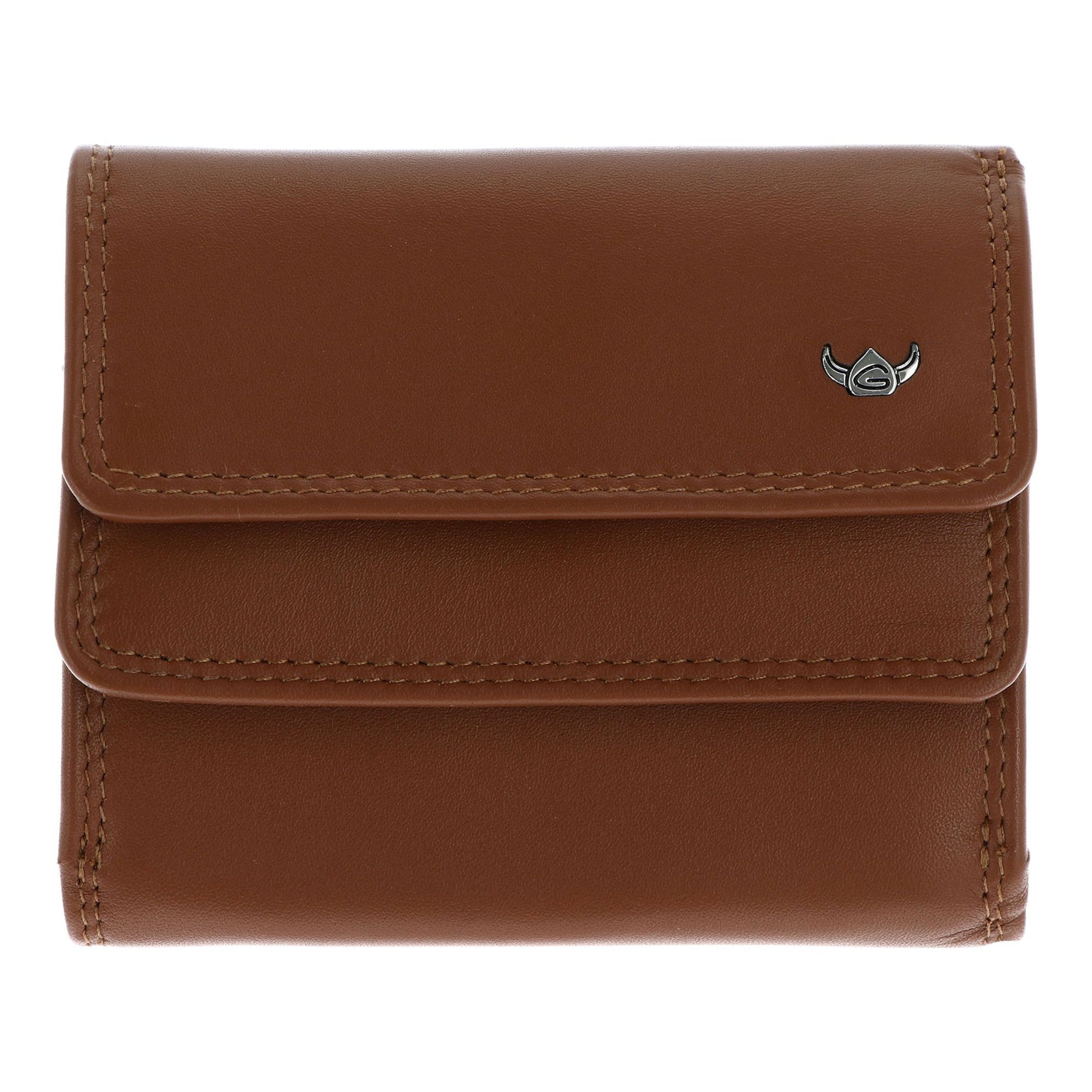Porte-monnaies 'RFID' GOLDEN HEAD en marron : devant