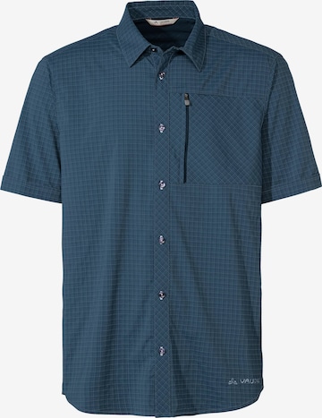 VAUDE Regular fit Athletic Button Up Shirt 'Seiland IV' in Blue: front