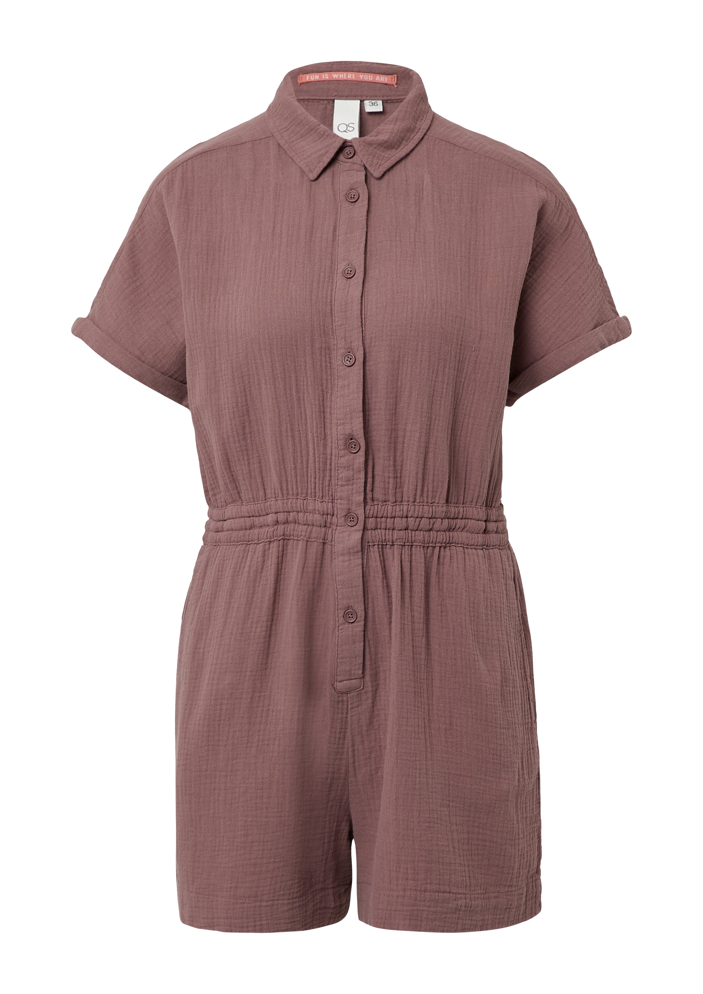 Combinaison QS en violet : devant