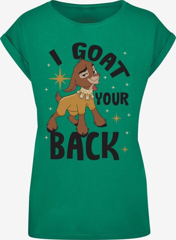Maglietta 'Wish - I Goat Your Back' di ABSOLUTE CULT in verde: frontale