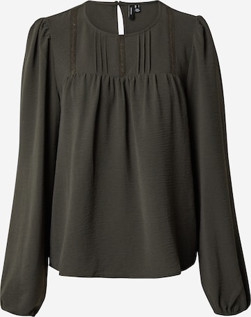 VERO MODA Bluse 'ALVA' i grøn: forside