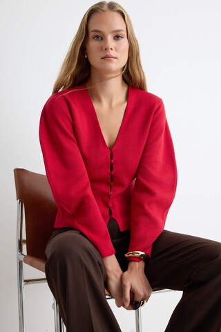 Trendyol - Casaco de malha em vermelho: frente