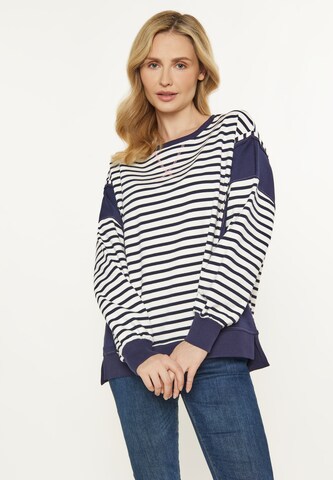 Sweat-shirt usha BLUE LABEL en blanc : devant