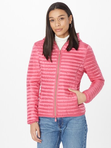 SAVE THE DUCK Between-Season Jacket 'ALEXA' in Pink: front