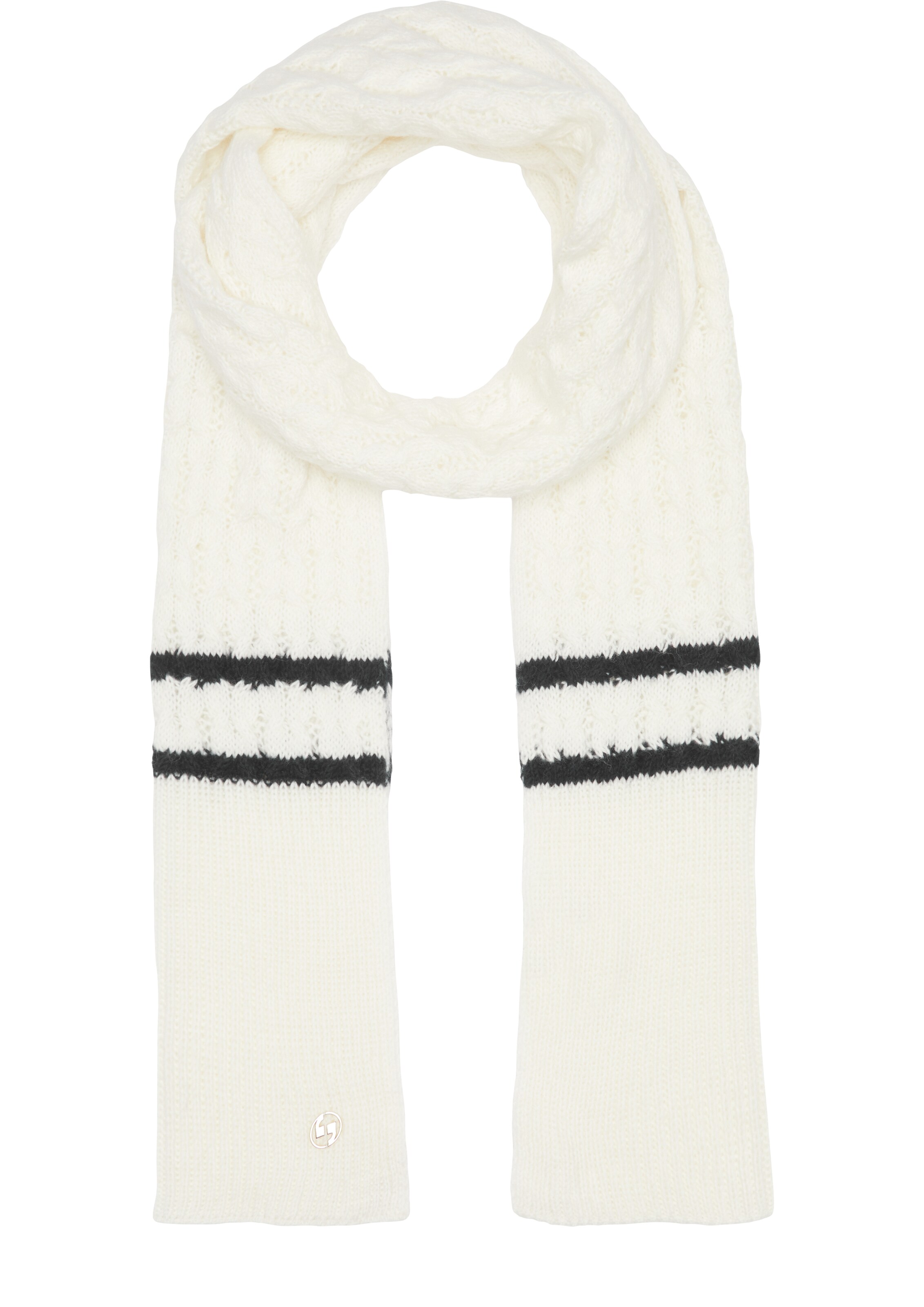 Écharpe COMMA en blanc : devant