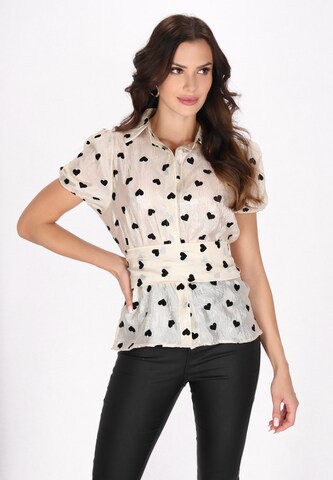 faina Blouse 'Fashion Look' in Beige: front