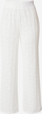 A-VIEW Широка кройка Панталон 'Mona' в бяло: отпред
