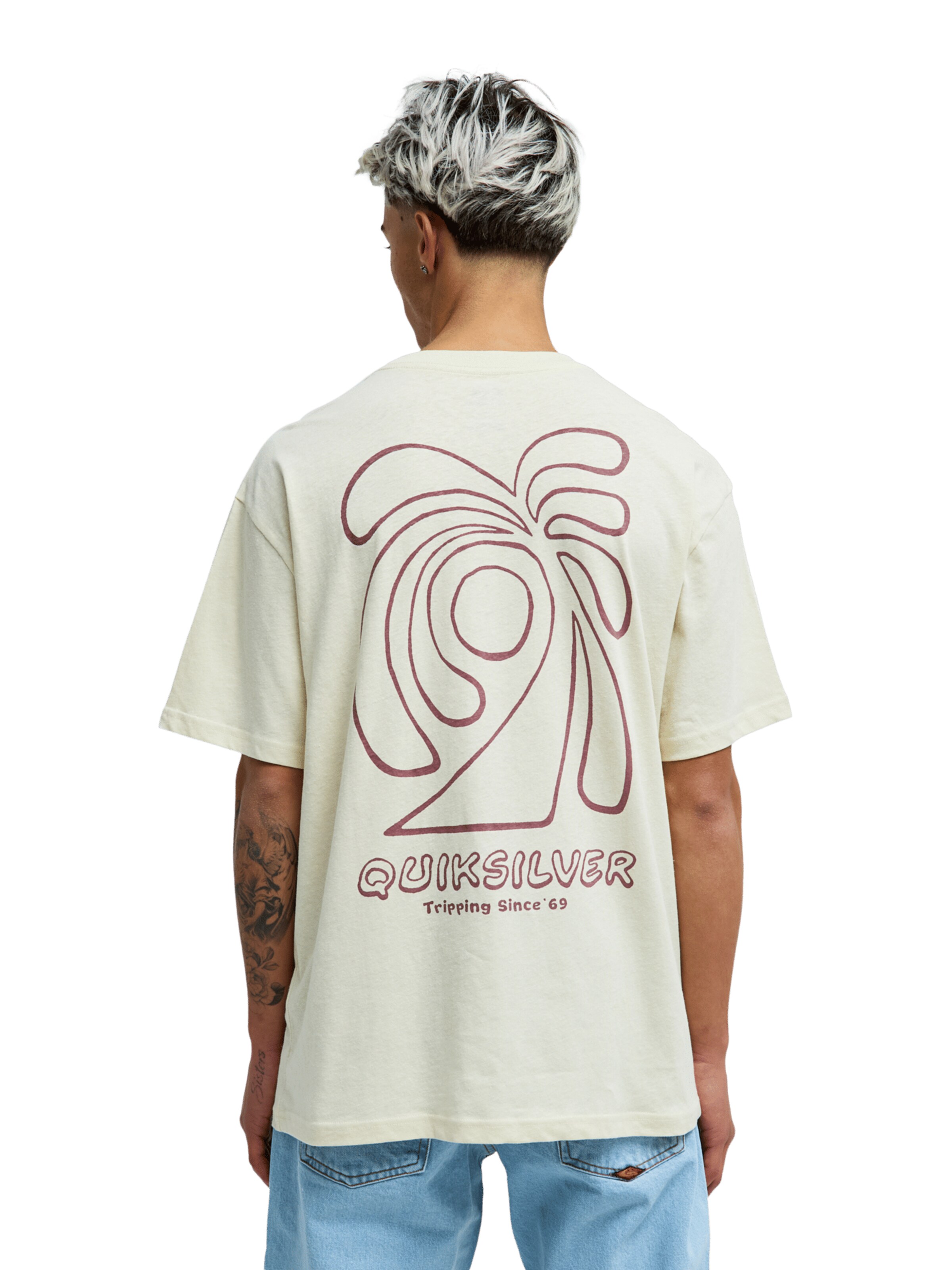 QUIKSILVER Funktionstopp i vit: framsida