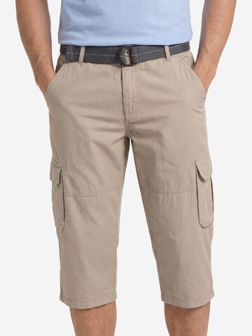 CASAMODA Regular Cargo Pants 'Cargo-Bermuda 3/4' in Beige