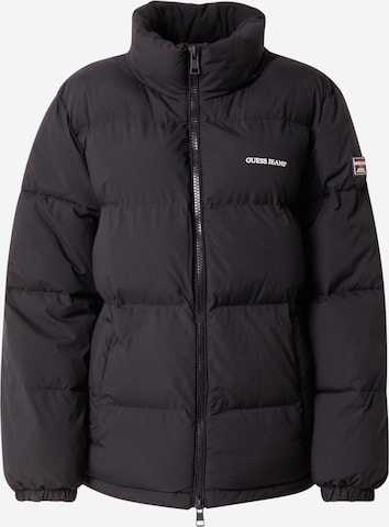 juoda GUESS JEANS Demisezoninė striukė: priekis