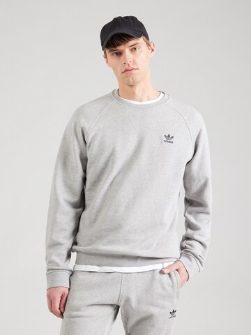 ADIDAS ORIGINALS Sweatshirt 'Trefoil Essentials' in Grey: front