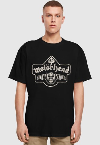 Merchcode Shirt 'Motorhead - 50th Ace Wings Emblem' in Black: front