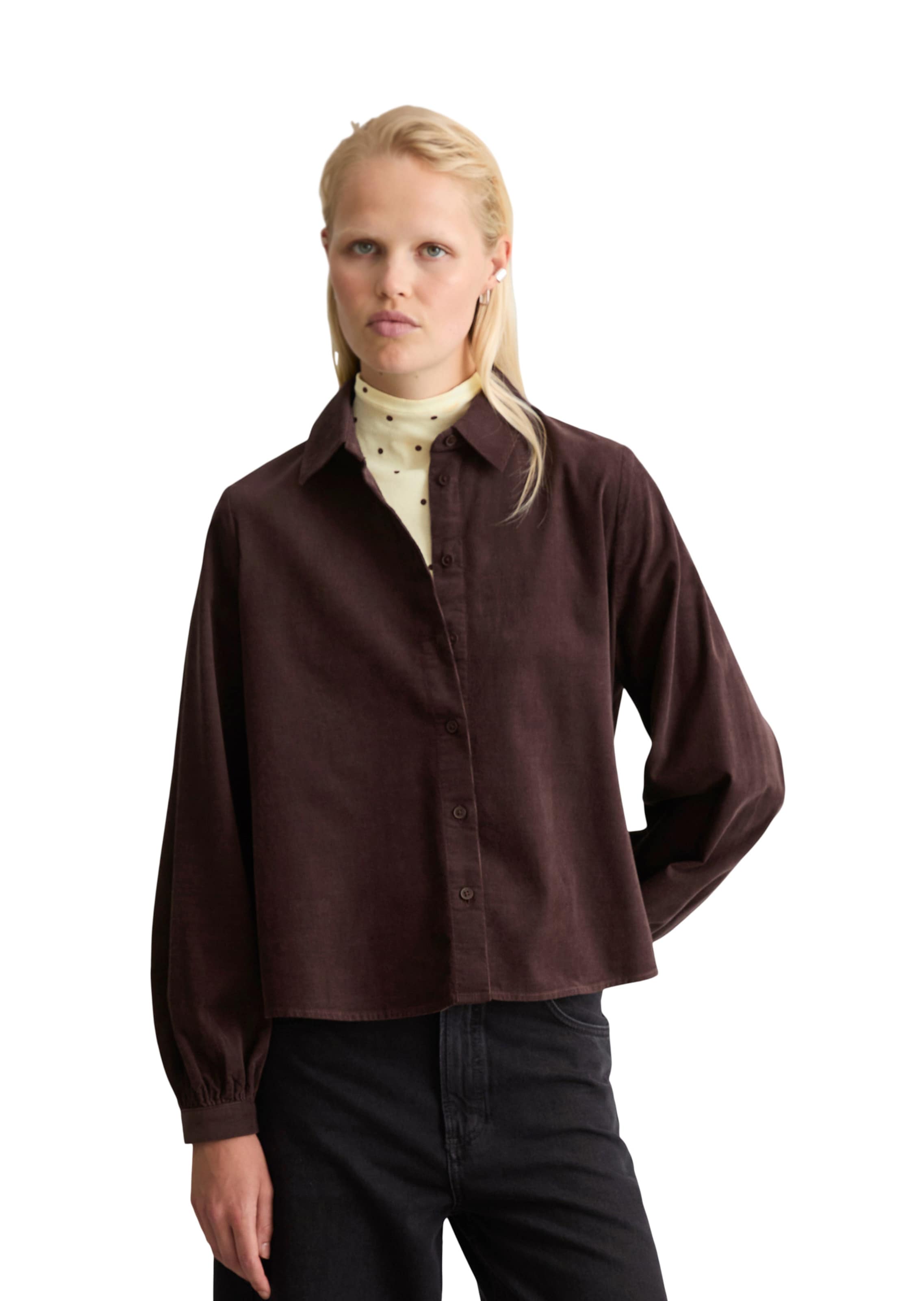 Marc O'Polo DENIM Blouse in Bruin: voorkant