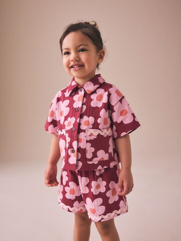 Next Set: Bluse und Shorts in Pink: Vorderseite