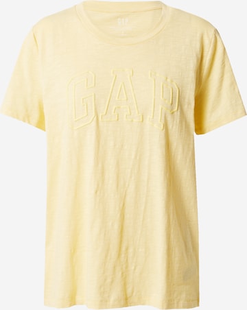 T-shirt GAP en jaune : devant