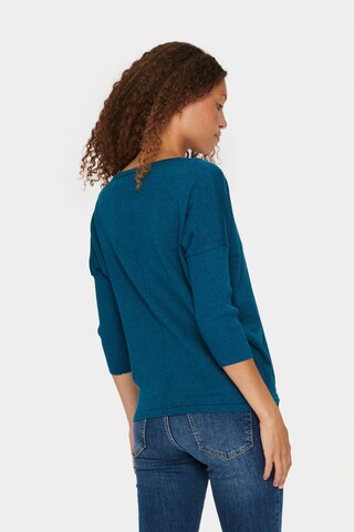 SAINT TROPEZ Sweater 'Mila' in Blue