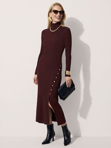 Robes en maille MADELEINE en rouge