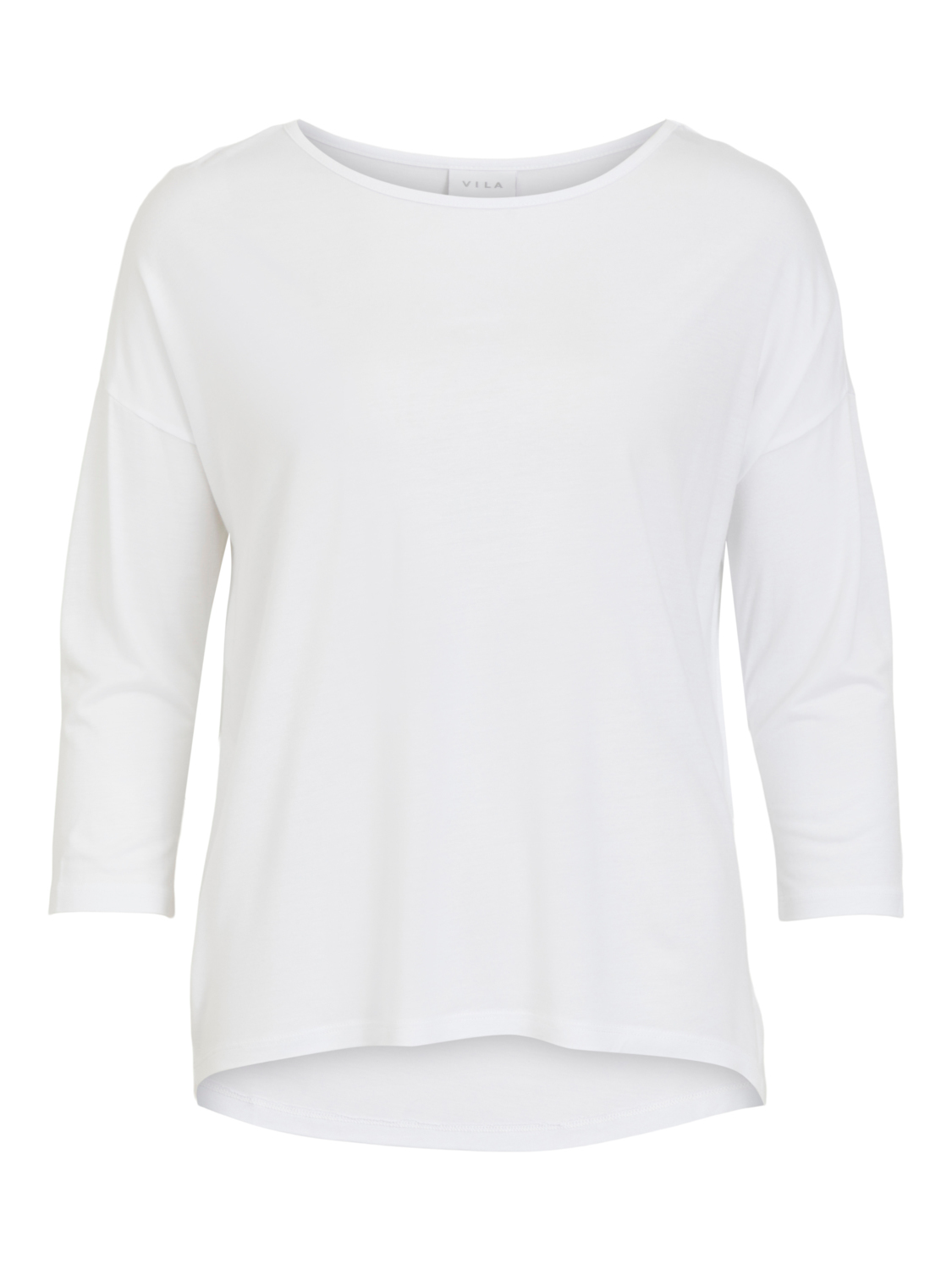 Odzież Plus size VILA Koszulka SCOOP w kolorze Białym 
