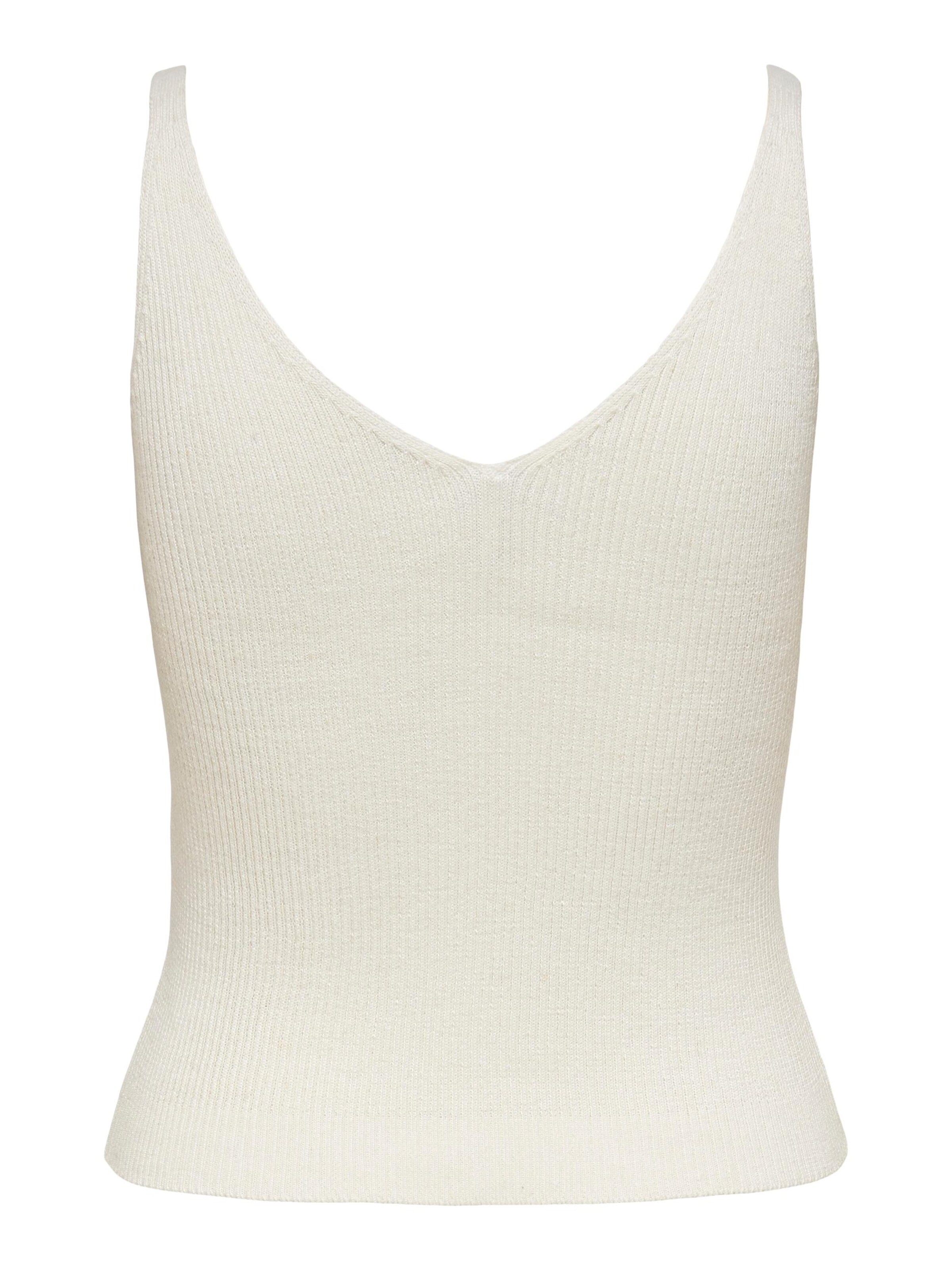 Top in maglia 'Lina' di ONLY in bianco
