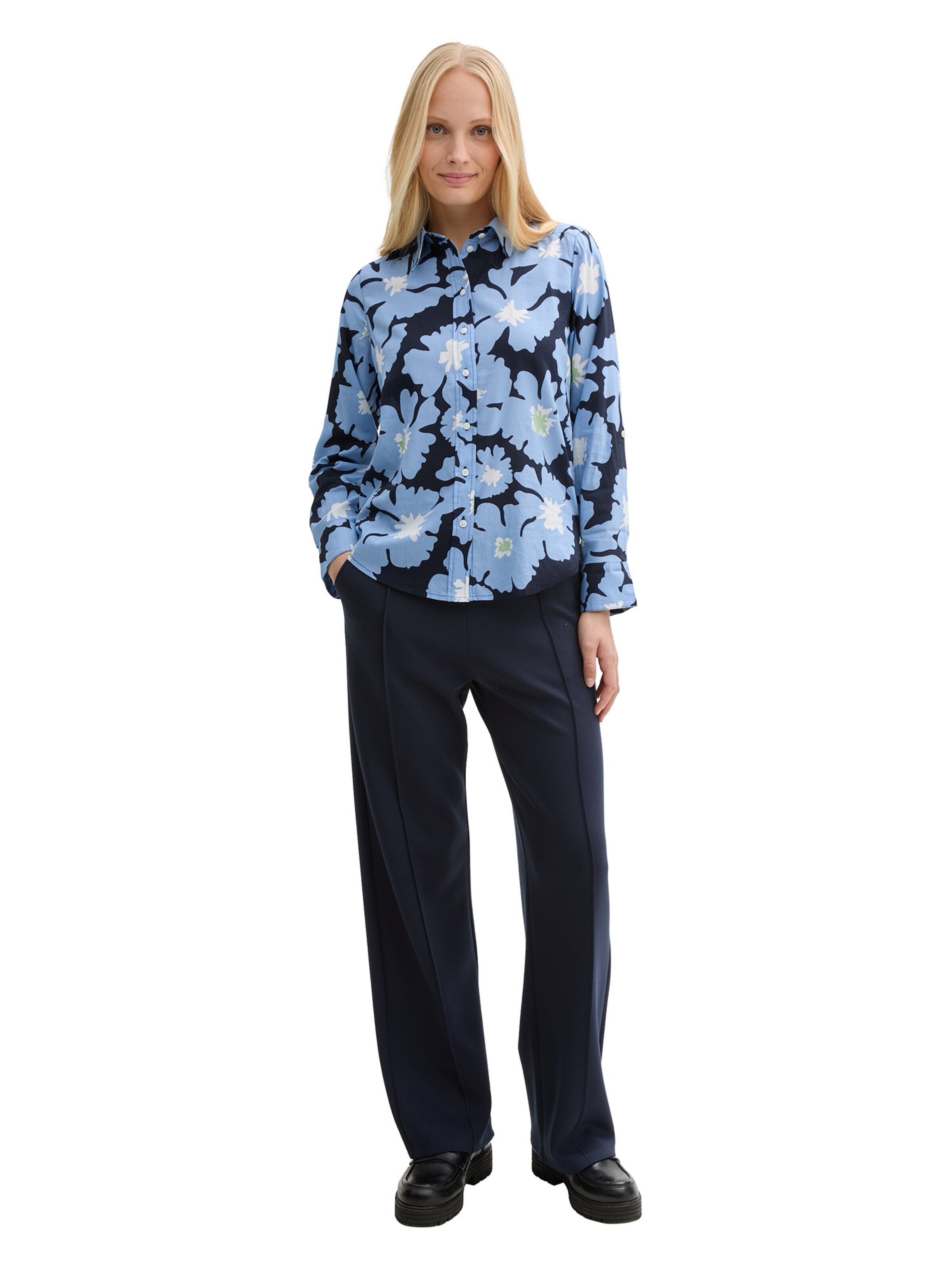 TOM TAILOR Bluse i blå