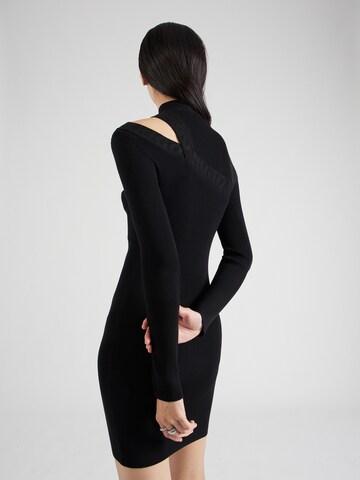 HUGO Knitted dress 'Sliquet' in Black