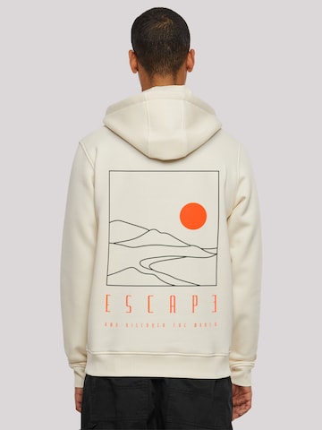 F4NT4STIC Sweatshirt 'Escape Discover the World Landscape' in Beige: voorkant