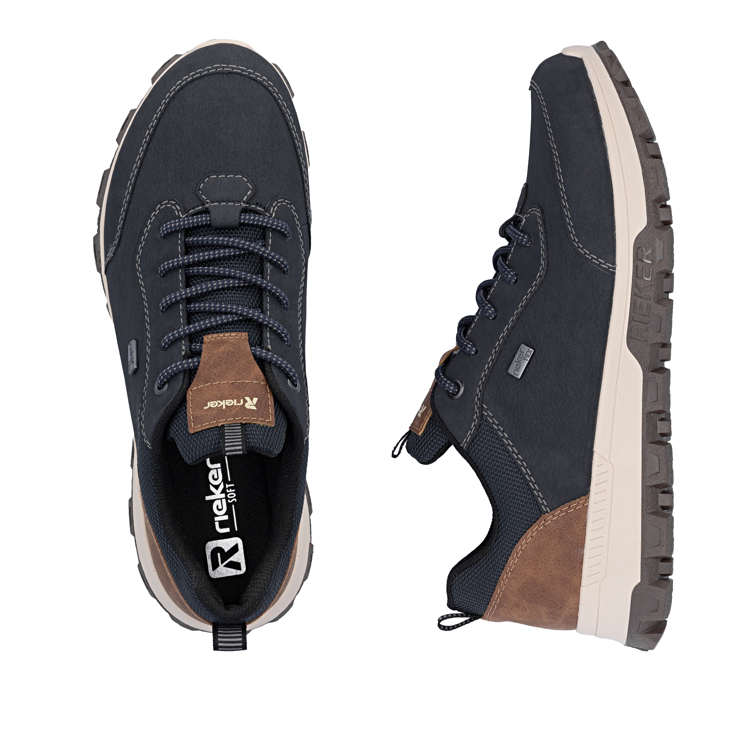 Rieker Schnürschuh in Blau