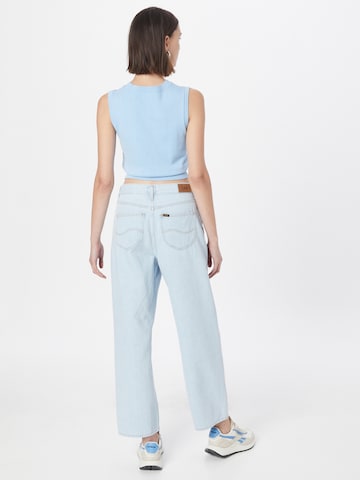 Wide leg Jeans de la Lee pe albastru