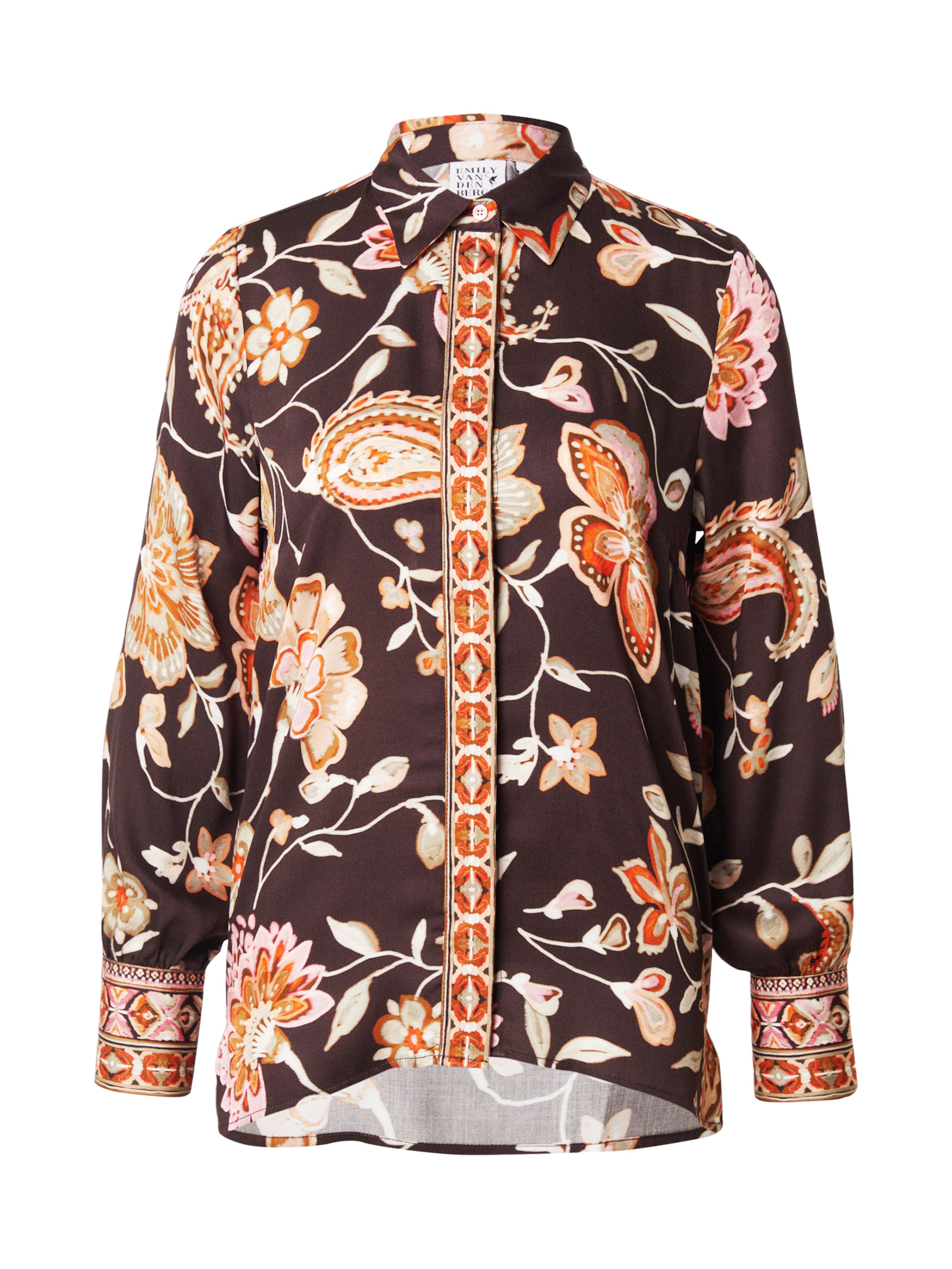 Emily Van Den Bergh Μπλούζα σε καφέ: μπροστά