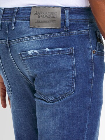 Alessandro Salvarini Slimfit Jeans in Blauw