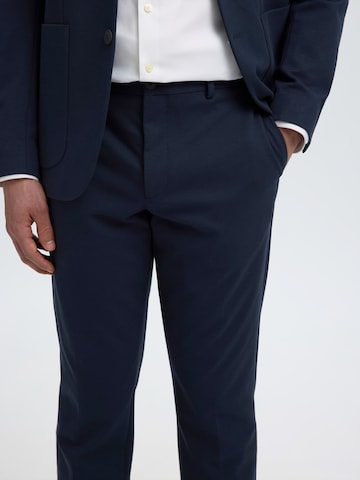 Slimfit Pantaloni cu dungă 'SLMLOMAIR' de la SELECTED pe albastru