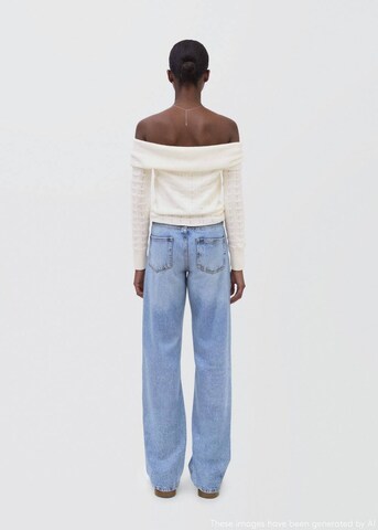 MANGO TEEN Pullover 'Wavy' in Weiß