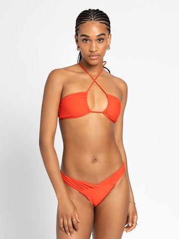 Alife and Kickin Bandeau Bikini top in Red