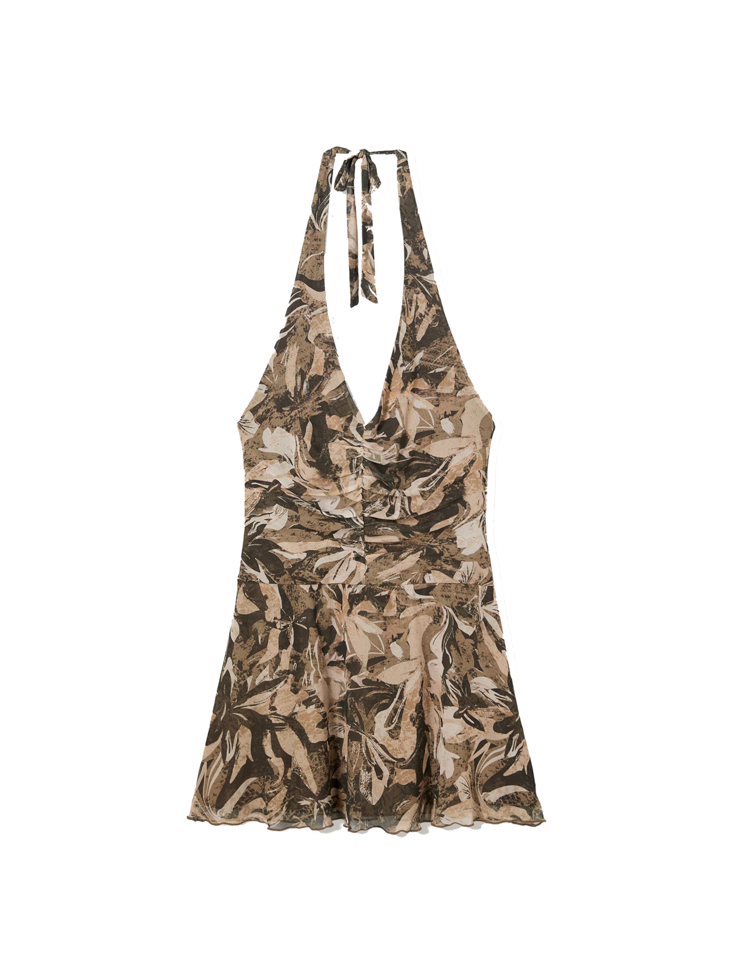 Bershka Letné šaty - Béžová: predná strana