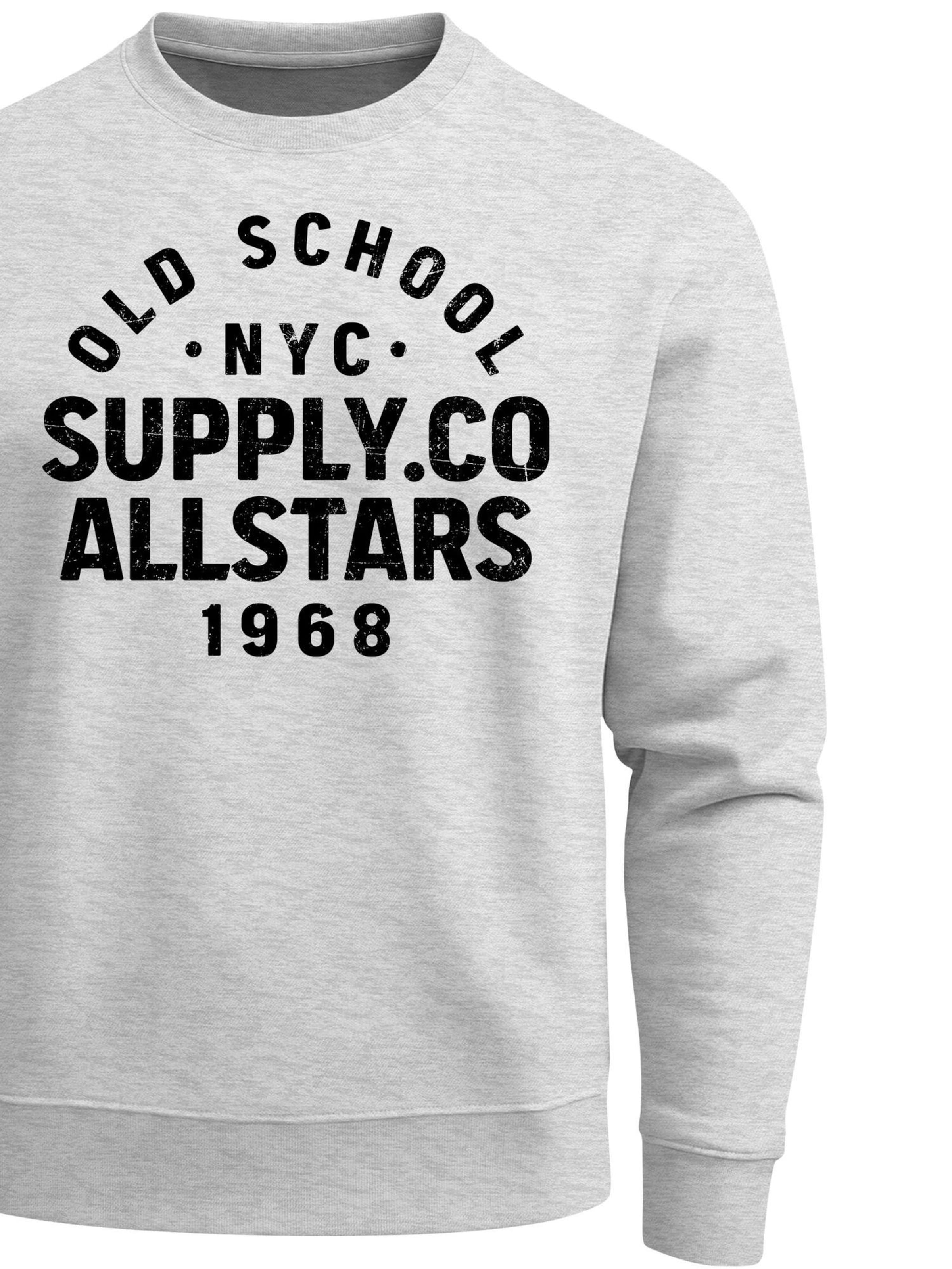 Neverless Sweatshirt 'Oldschool 3' in Grey