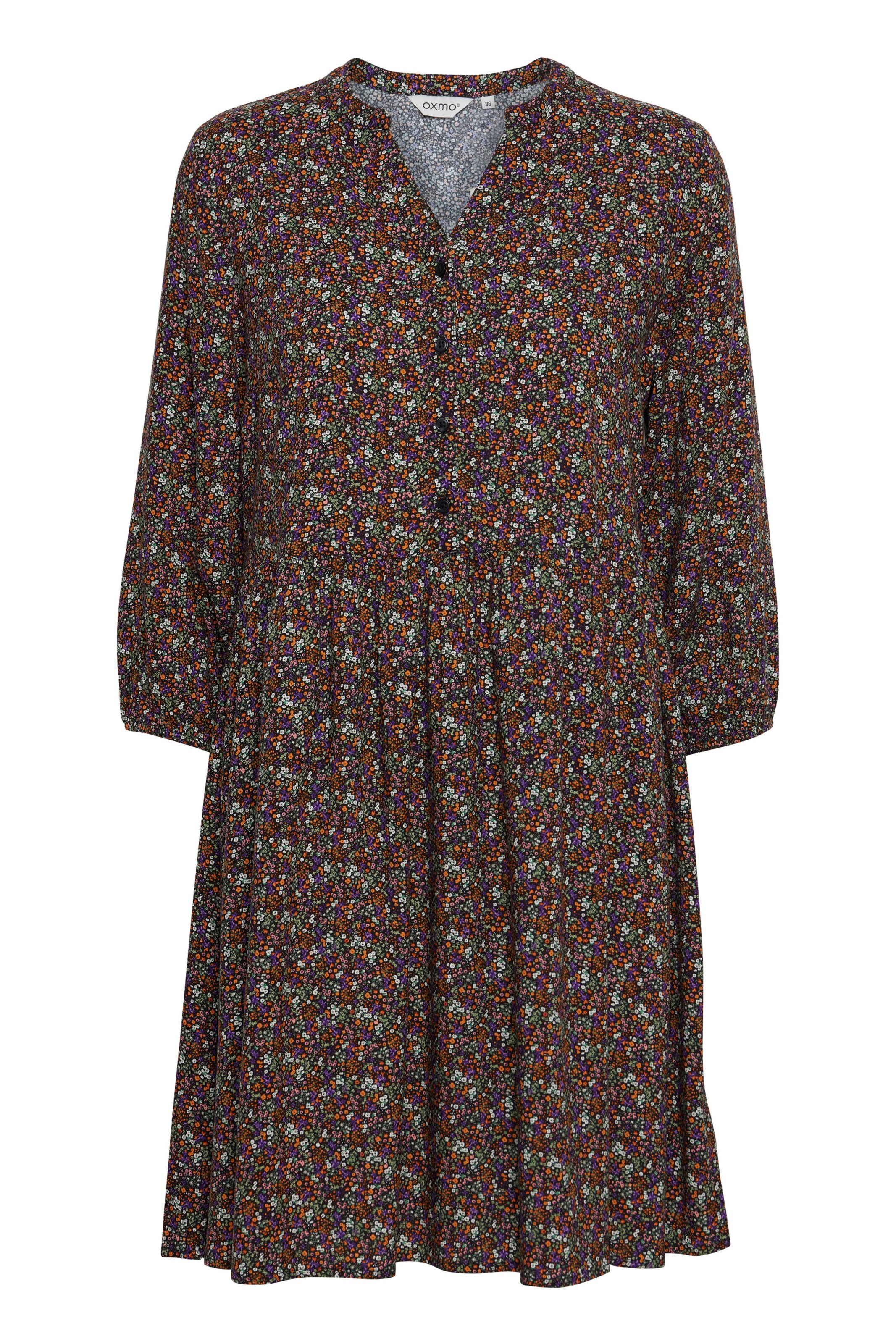 Robe-chemise 'Elva' Oxmo en marron : devant