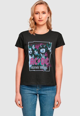 Merchcode T-Shirt 'ACDC - Higway to Hell' in Schwarz: Vorderseite