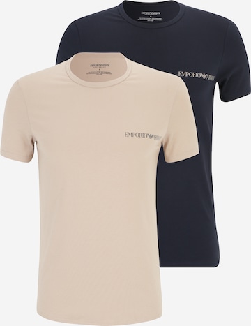 T-Shirt Emporio Armani en beige : devant