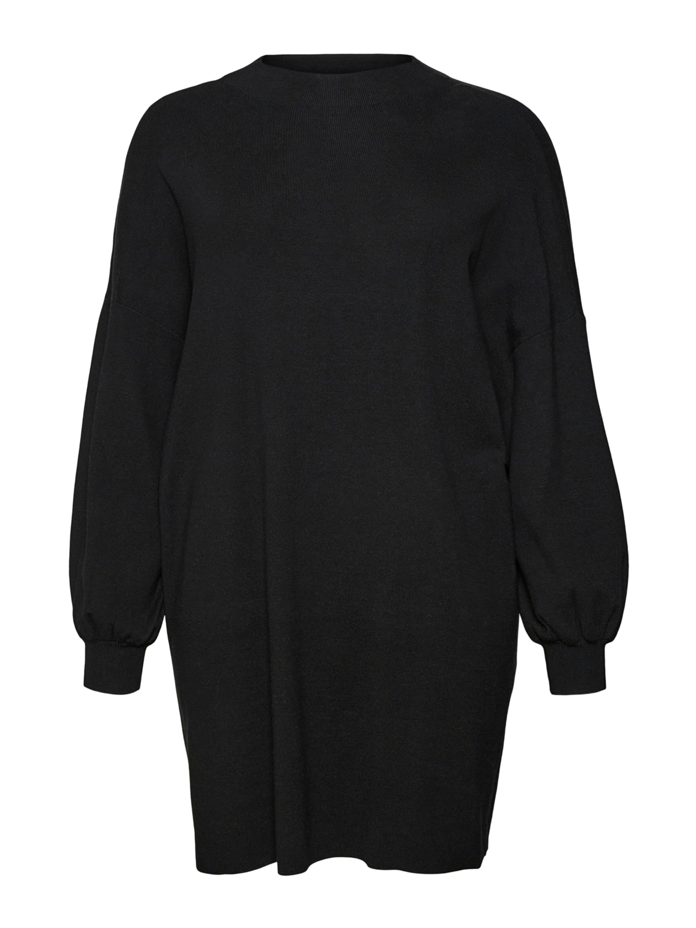 Vero Moda Curve Πλεκτό φόρεμα 'VMCNANCY' σε M-L σε μαύρο, Άποψη προϊόντος