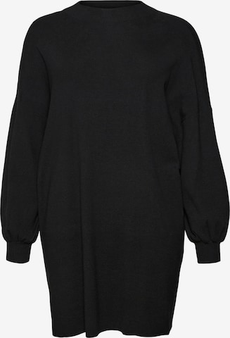 Robes en maille 'VMCNANCY' Vero Moda Curve en noir : devant