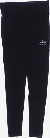 ALPHA INDUSTRIES Stoffhose XS in Schwarz: predná strana