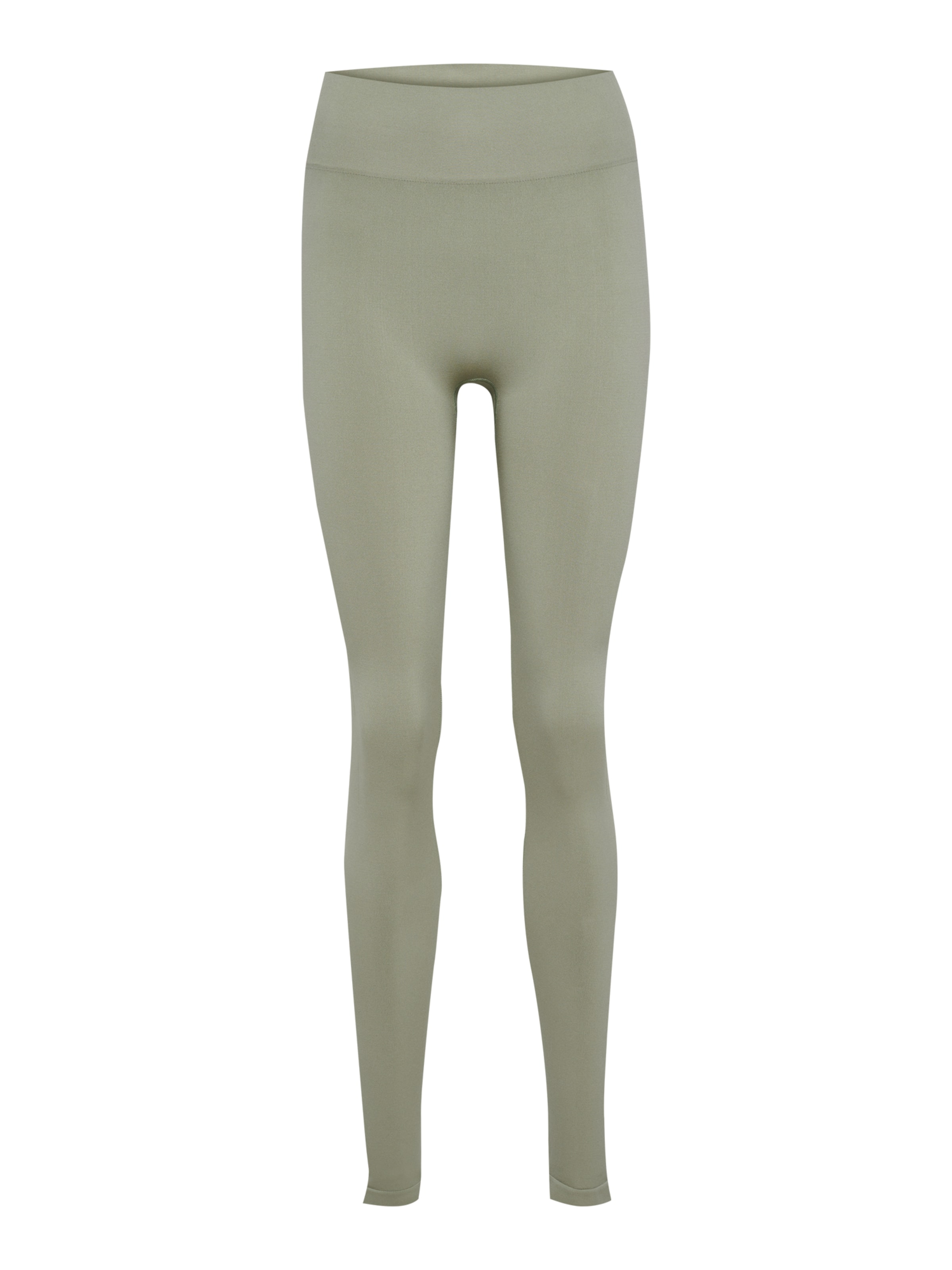 Skinny Pantalon de sport 'Hiit' Hummel en vert : devant