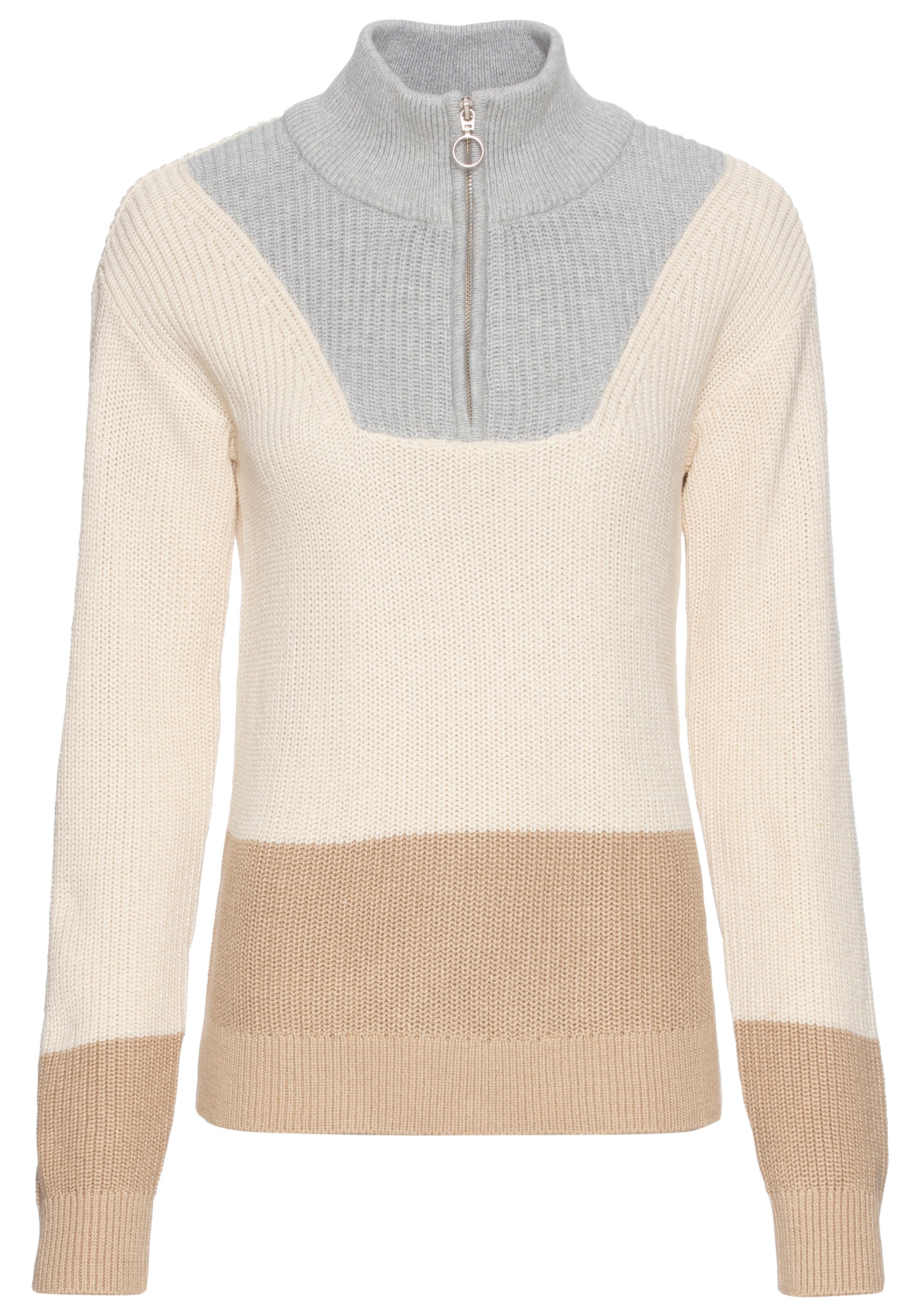 LAURA SCOTT Sweater in Beige: front