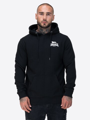 LONSDALE - Sweatshirt 'Claughton' em preto: frente