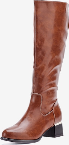 Bottes Elara en marron : devant