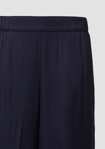s.Oliver BLACK LABEL Wide leg Broek in Blauw