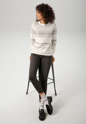 Aniston CASUAL Pullover in Grau