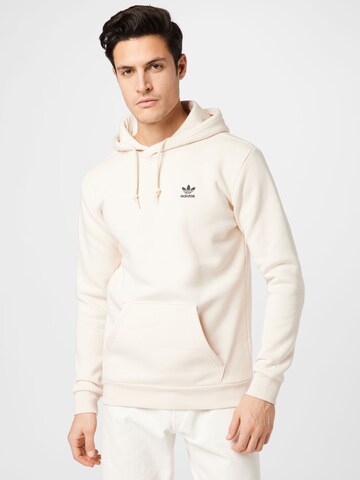 ADIDAS ORIGINALS Regular fit Sweatshirt 'Adicolor Essentials Trefoil' in Wit: voorkant
