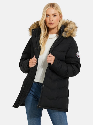 Threadbare Zimní bunda – černá: přední strana