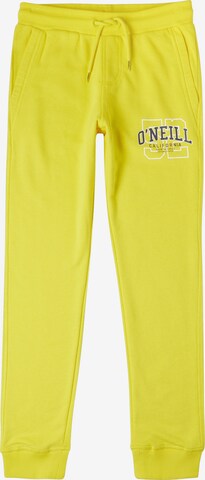 Pantaloni sportivi di O'NEILL in giallo: frontale